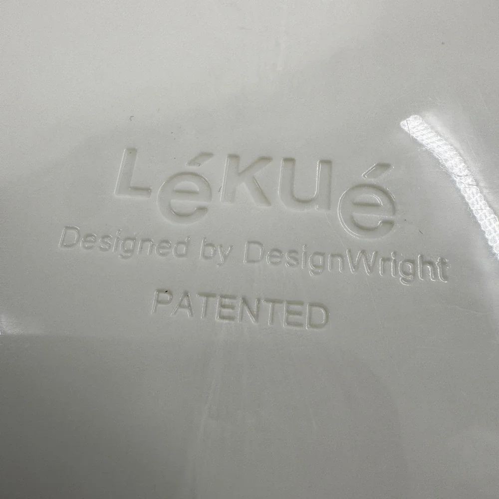 Lekue Ice Bin Cream Black Honeycomb Lid Design Wright Patented Kitchen Storage‎